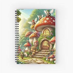 Fantasy Mushroom Spiral Notebook