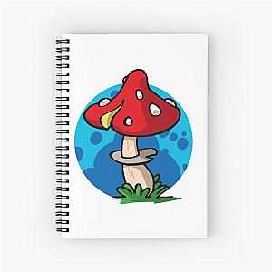 Fantasy Mushroom Spiral Notebook