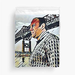 The Sopranos - Tony Soprano - Fan Art - Gifts for Sopranos Fans - Tony Soprano Pulaski Skyway Bridge Duvet Cover