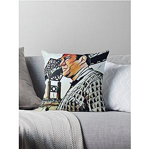 The Sopranos - Tony Soprano - Fan Art - Gifts for Sopranos Fans - Tony Soprano Pulaski Skyway Bridge Throw Pillow