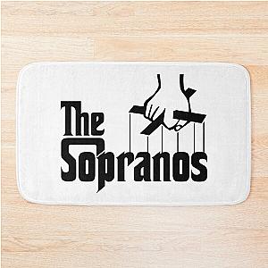 The Sopranos Logo (The Godfather mashup) (Black) Bath Mat