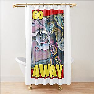 The Sopranos - Tony Soprano - Fan Art - Gifts for Sopranos Fans - Tony Soprano Go Away. Shower Curtain