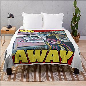 The Sopranos - Tony Soprano - Fan Art - Gifts for Sopranos Fans - Tony Soprano Go Away. Throw Blanket