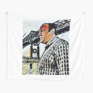 The Sopranos - Tony Soprano - Fan Art - Gifts for Sopranos Fans - Tony Soprano Pulaski Skyway Bridge Tapestry