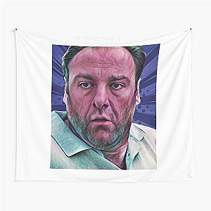 The Sopranos - Tony Soprano - Fan Art - Gifts for Sopranos Fans - Tony Soprano Hit Attempt. Tapestry