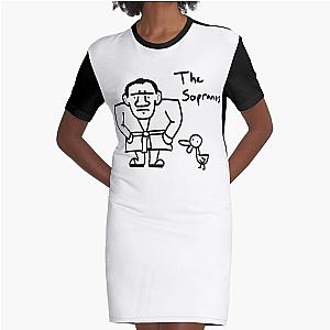 The Sopranos Speed-draw Graphic T-Shirt Dress