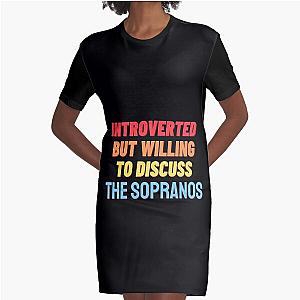 Introverted, but willing to discuss THE SOPRANOS Graphic T-Shirt Dress