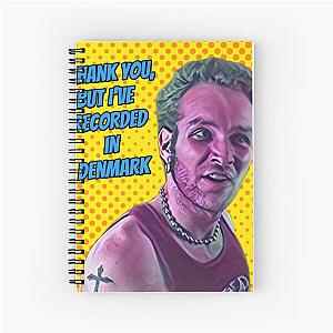 The Sopranos - Tony Soprano - Fan Art - Gifts for Sopranos Fans - I've Recorded In Denmark. Defiler.  Spiral Notebook