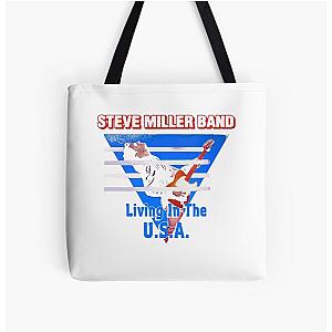 Miller Band Tee Over Print Tote Bag