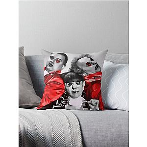 The Stooges Goth Throw Pillow