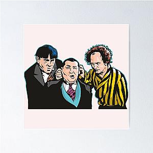 The Three Stooges Sticker Poster