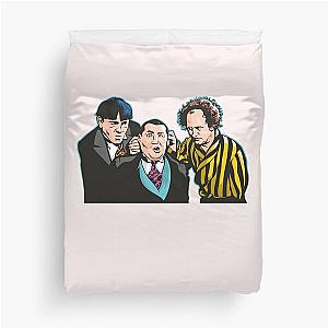 The Three Stooges Sticker Duvet Cover