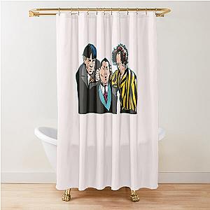 The Three Stooges Sticker Shower Curtain