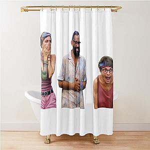 The Three Stooges Shower Curtain