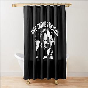 Tts The Three Stooges T-ShirtAmerican Vaudeville Comedy 50s fans gifts T-Shirt-by alyseashlee37806- (1) Shower Curtain