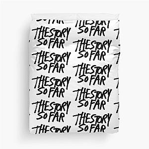 the story so far black Duvet Cover