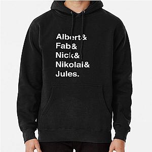 The Strokes Helvetica White Text Pullover Hoodie