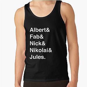 The Strokes Helvetica White Text Tank Top
