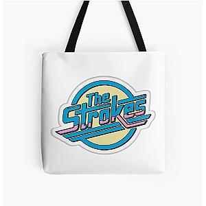 The Strokes Retro blue logo All Over Print Tote Bag