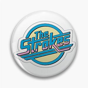 The Strokes Retro blue logo Pin