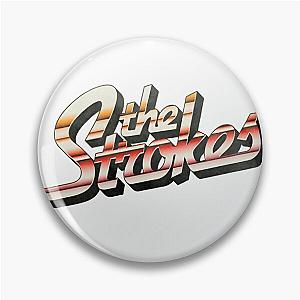 The Strokes Striped Logo Pin