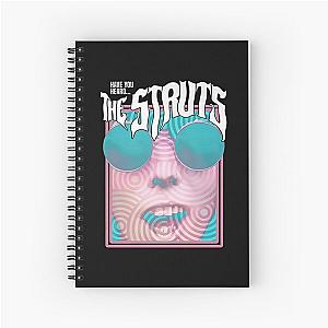 fund the struts warped the struts tour modern Spiral Notebook