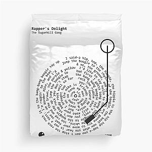 Rappers Delight Sugarhill Gang Lyrics Duvet Cover