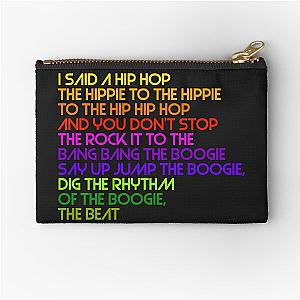 Rapper's Delight :: 80s Hip Hop Birth Sugarhill Gang Design Zipper Pouch