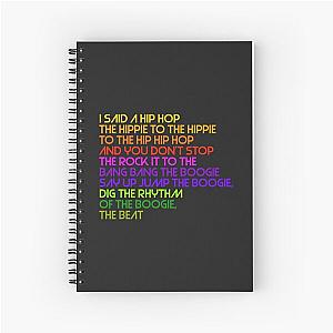 Rapper's Delight :: 80s Hip Hop Birth Sugarhill Gang Design Spiral Notebook