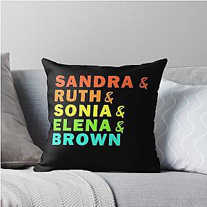 The Supremes Sandra Brown Throw Pillow