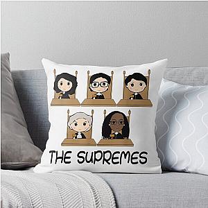 The Supremes Ketanji Brown Jackson RBG Sotomayor Throw Pillow
