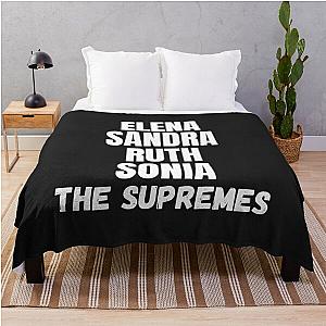 The Supremes - Ruth Sandra Elena Sonia Throw Blanket