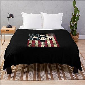 The Supreme Court Justices RBG vintage US throw blanket