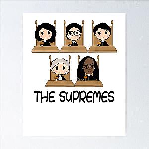 The Great Women of US Courts: Ketanji Brown Jackson RBG Sotomayor Poster