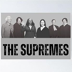 Vintage Supremes Lady Justice Brown Poster