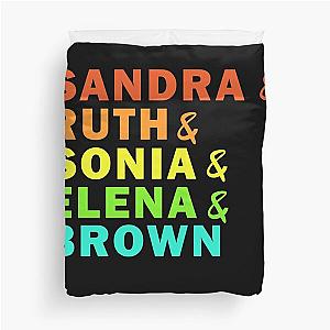 The Supremes Sandra Ruth Sonia Elena and Brown Duvet Cover