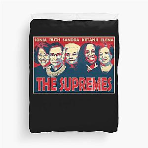 Ketanji Brown Jackson, RBG, Kagan, Sotomayor - The Supremes Duvet Cover