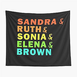 The Supremes Sandra Ruth Sonia Elena and Brown Tapestry