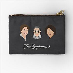 The Supremes (3, with eyes, white text) Zipper Pouch