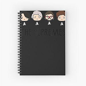 The Supremes Cute Kawaii Chibi Head Tshirt Spiral Notebook