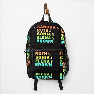 The Supremes Sandra Ruth Sonia Elena and Brown Backpack