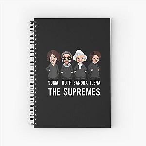 The Supremes Apparel Women, Supreme Court Justices T- Spiral Notebook