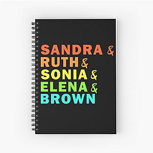 The Supremes Sandra Ruth Sonia Elena and Brown Spiral Notebook