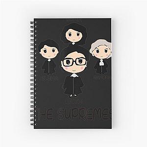 THE SUPREMES Supreme Court Justices RBG cute Spiral Notebook