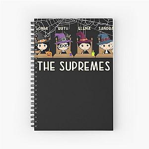 THE SUPREMES Halloween Cute Woman Supreme Court Justices RBG Spiral Notebook