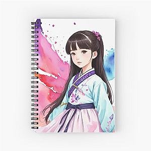 Butterfly and Young Kid Spiral Notebook