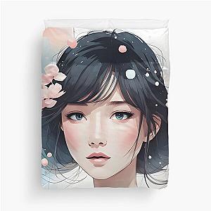 Gorgeous Chinese Girl Duvet Cover