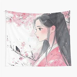 Princess Kaguya's Tranquil Garden Tapestry