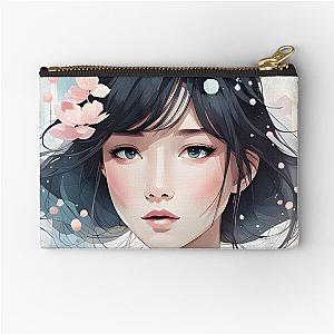 Gorgeous Chinese Girl Zipper Pouch