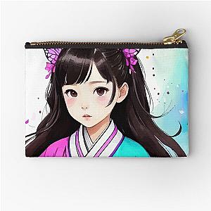 Butterfly and Woman Zipper Pouch 33